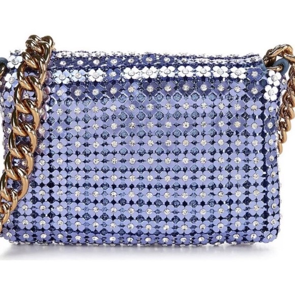 Kurt Geiger Blue Sequin Crossbody Bag - Picture 3 of 10